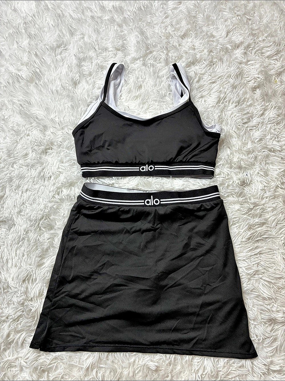 Alo Black & White Mini Dress Like New